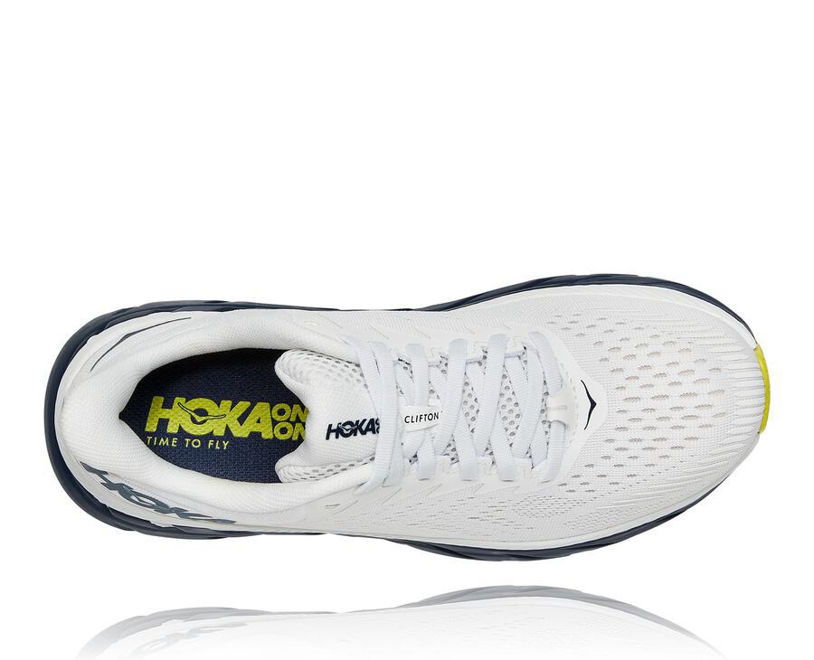 Tenis Hoka One One Feminino Branco/Pretas - Clifton 7 - 659-ZGRNKF